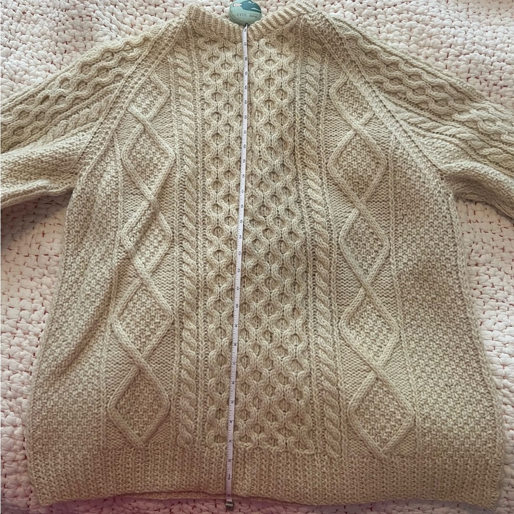 Irish Knit Fisherman Sweater Vintage 1985 - Picture 7 of 16